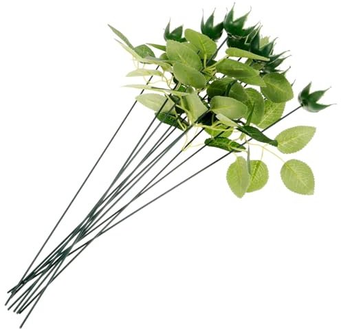 SOLUSTRE Kit pour DIY Fleurs Artificielles avec Tiges Calices et Plastique Ensemble pour Décoration et Créations Artisanales