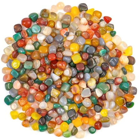 alwaiiz 500 g piedras preciosas para niños, 8-12 mm, piedras preciosas pequeñas, naturales coloridas, piedras semipreciosas para la búsqueda del tesoro y la decoración