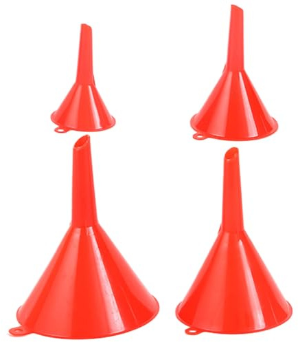 Sucritude Set Di Imbuti Per,Utensile Riutilizzabile da 4 Pezzi - Set Di Imbuti Automobilistici,Per Cucina Laboratorio Auto Veicoli Interni Esterni Casa
