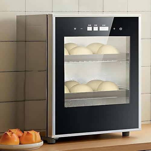 Lievitatore Elettrico Da 40 Litri Con Controllo Automatico Di Umidità Temperatura Scatola Di Lievitazione Digitale Per Pane Pizza Allo Yogurt Con Lievito Madre Timer Vassoio Rimovibile(110v)