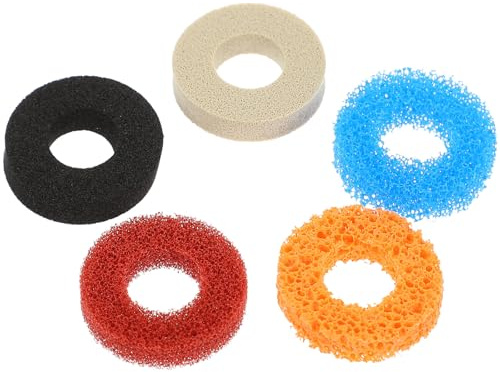 BAZEITFLOW Lot de 5 Anneaux de Poignée en Éponge Souple pour Manettes de Jeux, Coussin de Précision Léger et Portable, pour Gamers Passionnés