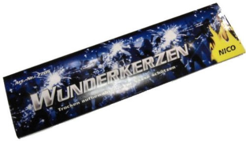 1 Pack. NICO Wunderkerzen Inhalt je 10 Stück, ca. 17 cm lang