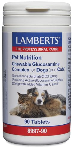 Lamberts Pet Nutrition Glucosamine Complex Chewable Dogs and Cats - 90 Tablets