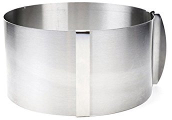 UPKOCH Anello Torte Regolabile Acciaio Inossidabile Mold per Mousse Tondo da Strumento da Cucina per Torte Biscotti e Dolci e Lavabile Lavastoviglie