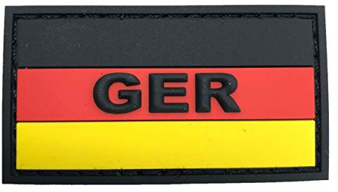 HCS Ausrüstungs GmbH 3D Rubber Patch GER mit Deutschlandflagge