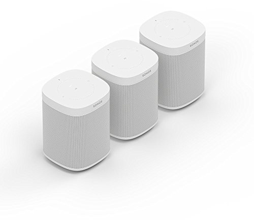 Sonos One Smart Speaker 3-Room Set, White - Intelligent WiFi Speaker with Alexa Voice Control & AirPlay - Three Multiroom Speakers for Unlimited Music Streaming