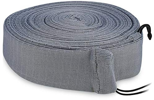 GOLD Möbelschoner Saugschlauchüberzug 7/9/12m, Schlauchschutz für Zentralstaubsauger, Grau, Kunststoff, 1 Stück