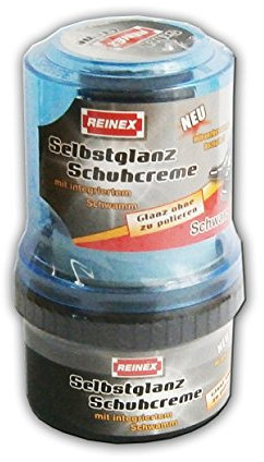 SELBSTGLANZ SCHUHCREME 50ml mit Schwamm Schuhpflege 3-Farben 19 (Schwarz)