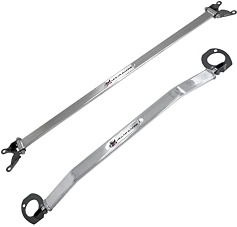 Megan Anodized Polish Front Rear Upper Strut Tower Brace Bar (MR-SB-HC8800FU-1P, MR-SB-HC88RU-1P)