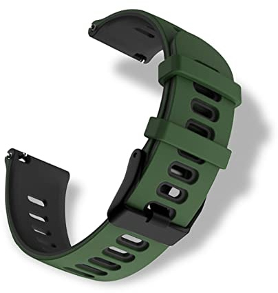RoYiio silikonarmband för stötdämpningsbredd 20 mm, 22 mm, bekvämt vattentätt, sport ersättningsarmband armband för kvinnor män