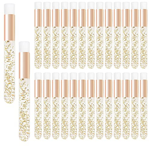 30PCS Crystal Lash Extension Cleanser Shampoo Brushes Peel Off Blackhead Brush Remover Tool,Nose Pore Deep Cleaning Brush For Eyelash Extensions (glittler gold)