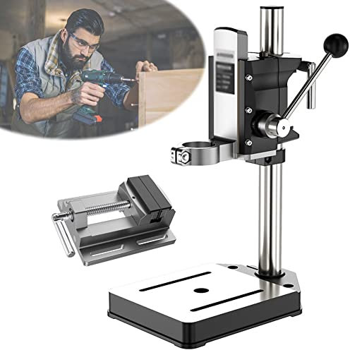 DYK&NX Einstellbar Bohrständer, Universal Bohrmaschinenständer, Multifunktions Tischklemme Bohrmaschinen Ständer, Präzises Bohren, für Heimwerker oder Beruf Werkbank Repair Tool