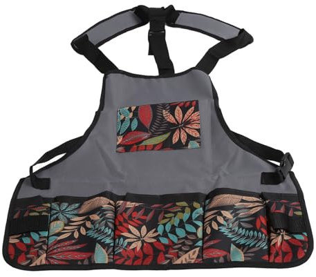 Tixiyu Delantal de jardín de cocina, delantal de jardinería con bolsillos, resistente al agua, lavable, tela Oxford, delantal de trabajo para jardineros, artistas, pintura, N.º 411, #411