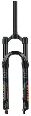 GEIRONV Aluminiumlegierung 120 MM Federweg Mountainbike Federgabel, 29 Zoll Luftgabel Schnellspanner 9 * 100 MM Scheibenbremse 1-1/8 Zoll mit Rückpralleinstellung(Black)