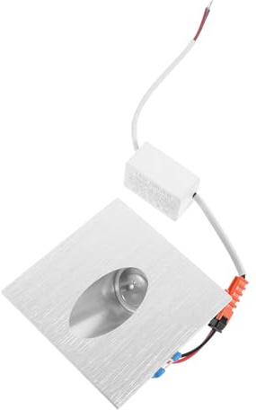 NUOBESTY Quadratische LED Einbauleuchte für Treppenstufen aus Aluminiumlegierung mit Hoher Lebensdauer und Eingebetteter LED für Hotel und Veranda als Effektive Treppenbeleuchtung