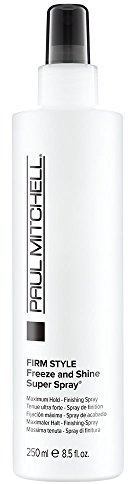 Paul Mitchell Freeze and Shine Hairspray, Powerful Hold + Shine, For Coarse Hair, 8.5 fl oz
