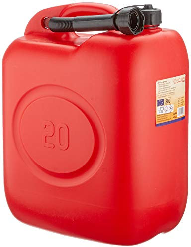 Tanica in plastica rossa da 20 lt