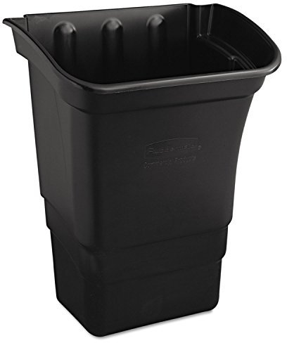 Rubbermaid Refuse Bin for Utility Cart W431xD304xH558mm 30L Black Ref 3353-88-BLA