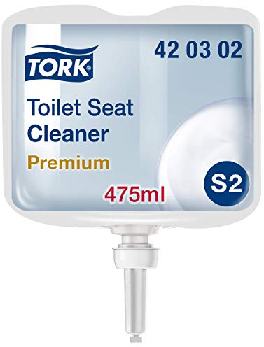 Tork Toilet Seat Cleaner - 420302 - Toilet Seat Cleaner for Additional Hygiene - for S2 Dispenser Systems - Premium Quality, 1 x 475 ml