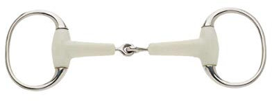 Lorina Flexi einfach gebrochene Olivenkopftrense (5.5in / 140mm) (Silber)