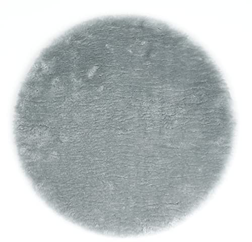 andiamo Lambskin Sitzkissen, Polyester, Hellgrau, rund 40 cm