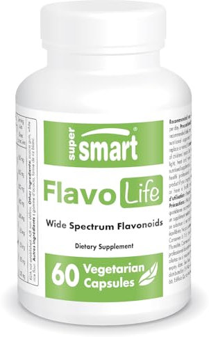 FlavoLife - Flavonoide - Verbessert die allgemeine Gesundheit- Herz-Kreislauf-Funktionen - Blutkreislauf - Immunität - Stress & Angst - Entzündungen - Vegan - Glutenfrei - Supersmart