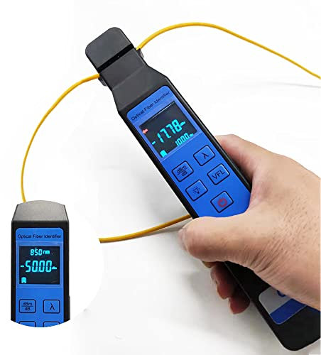 D YEDEMC Live Optical Fiber Identifier with Wave Respond 800-1700nm Built in 10mw VFL and Optical Power Meter OPM Functions FTTH Tool (YD-3309D)