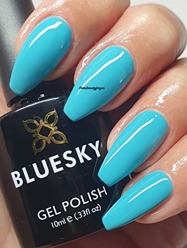 Bluesky GEL NAIL POLISH BLUE TURQUOISE COLOR BACKDOOR WAVE SPRING SUMMER COLOR SOLO SS 2115 UV LED Soak Off 10ml, …(Requires Drying under UV/LED Lamp)