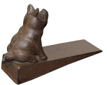 TRgqify-KM Cast Iron Gate Door Stopper Vintage Animal Cute Dog Cat Pig Metal Door Stop Home Office Garden Decor Ornament(Pig Vintage)