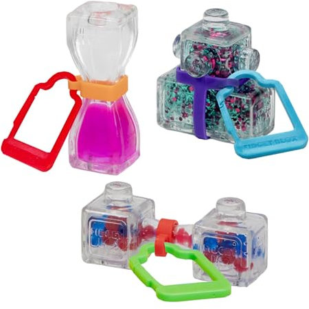 Goliath - Fidget BLOX – 3er-Pack Fidget Toy mit Backpack Clip - Squishy & Anti Stress Spielzeug - Fidget Cube für Mitgebsel Kindergeburtstag - Sensorik Spielzeug für Kinder ab 5 Jahren