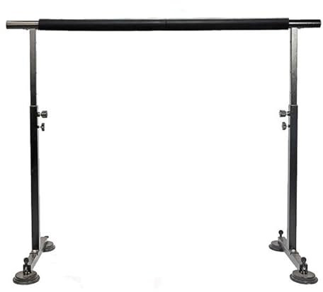 Freistehende Ausrüstung, Barre-Stange, Ballettstange für Zuhause oder Studio, verstellbare Höhe 84–120 cm, Tanz-Fitness-Bars, Raum-Heimfitness (Farbe: Rosa)