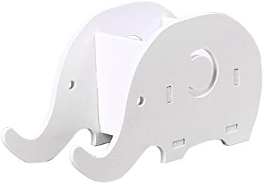 NUOBESTY Handyhalterung und Stiftehalter Plastikplatte in Weiß Elefanten Design Kompatibel mit Meisten Handys und Tabletten Kleiner Größe Leichter Schreibtisch Organizer für Büro