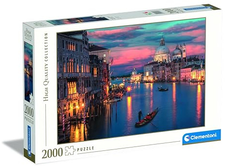 Clementoni 2000-Teile Puzzle für Erwachsene - Venedig Kanal - Klassisch - Mehrfarbig - 97,5 x 66,8 cm - Ab 14 Jahren