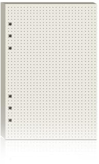 YFLeomry 60 Blatt A5-Punktrasterpapier 6-Loch-Ringbuch | Nachfüllpapier, geeignet für Notizbücher und Tagebücher (21 x 14,5 cm)