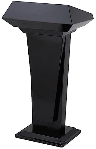 WOTZOV Rednerpult, Hochleistungs-Metall-Podiumständer, tragbare Rednerpulte, Kirchenkanzeln, Schullehrer-Podium, Ausbildungsinstitut, Rednerpulte, Podien, Mode, Braun,Schwarz
