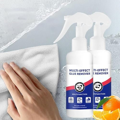 Sticky Stuff Remover, Adhesive Remover Original Spray Gel - Adhesive Remover, Sticker Remover & Glue Remover Solvent, Super Glue Remover For Cleaning & Removing Glue, Label, Tape (2)