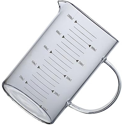 HOLIDYOYO Taza Medidora De Borosilicatado Resistente De Vaso Mango Para Cocina y Restaurantes