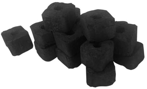 iplusmile Charbon de Bambou Naturel sans Fumée pour Barbecue Coréen Intérieur, Mini Cage à Barbecue Polyvalente Pierres Décoratives pour Grill Mangal