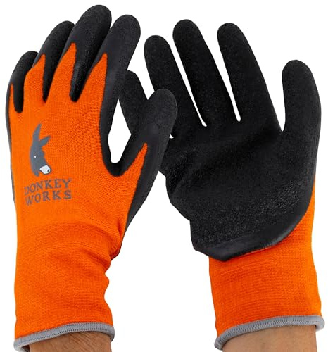 Donkey Gloves Lite Gardening Gloves for Women & Men. - Lightweight, Breathable, Eco-Friendly - Bamboo Garden Gloves with Latex Grip - Pack of 2 Pairs (L (8-9))