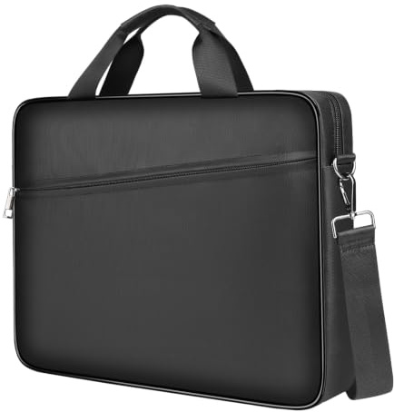 DocSafe Laptop Bag 15-15.6 Inch with Trolley Strap, Fireproof & Waterproof | with Shockproof Padding,Shoulder Strap & Document Pockets,for Business Travel Commute