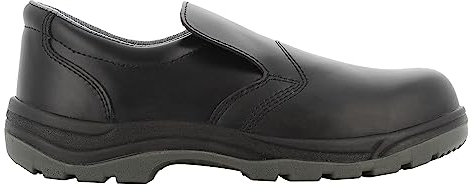 SAFETY JOGGER S3 Sicherheitsschuhe Herren mit Stahlkappe – X0600 - Rutschfester Arbeitsschuh für Damen, hochwertiger Leder Sicherheitsclog mit Stahlzwischensohle, Wasserdichtes, Schwarz, EU 43