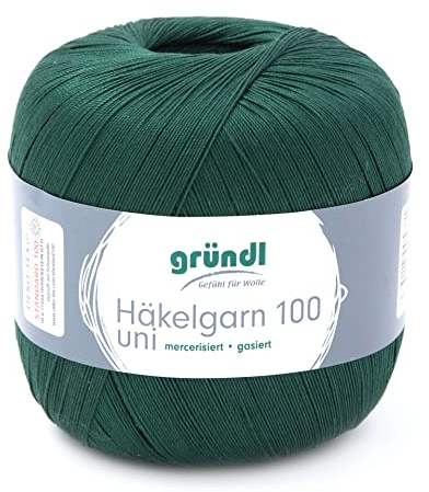 Gründl Wolle Häkelgarn 100 1 Knäuel 100 g, Tannengrün