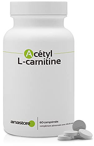 ACÉTYL L - CARNITINE * 500 mg / 60 comprimés * Cardiovasculaire (glucose), Cerveau, Équilibre émotionnel, Performances sportives, Vision * Garantie Satisfait ou Remboursé * Fabriqué en France