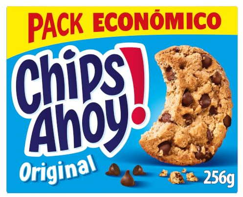Chips Ahoy Galletas Cookies Original con Pepitas de Chocolate, 256g | Galletas cookies con pepitas de chocolate y textura crujiente, perfectas para meriendas, compartir y recetas de postres