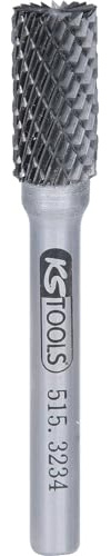 KS Tools 515.3234 HM cylinder-frässtift Form A med stjärntandning, 10mm
