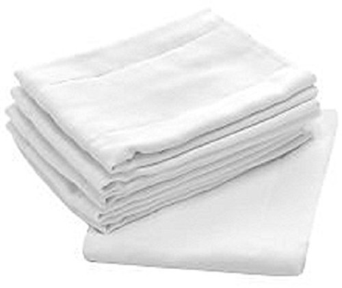 High Absorbency, Birdseye Diapers and Burp Cloth, Hypoallergenic, Soft and Safe On All Skins (6 Pack)