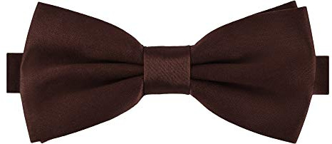 Ladeheid Herren Schmale Fliege M (12cm x 6cm), Braun, 12cm x 6cm