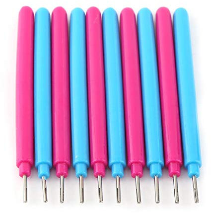 Quilling streifen schlitzwerkzeug, 10 stücke pape rcarft kunststoff schlitzstift papier quilling werkzeuge diy hand handwerk curling stift
