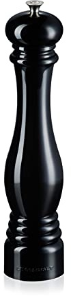 Le Creuset klassisk justerbar saltkvarn, stor modell, splittringsbeständig ABS-plast, korrosionsskydd, 518 g, svart Onyx
