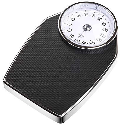 YZJJ Báscula mecánica, de hasta 150 kg, analógica, Retro en diseño clásico y Gran Formato, Báscula de baño mecánica, sin baterías